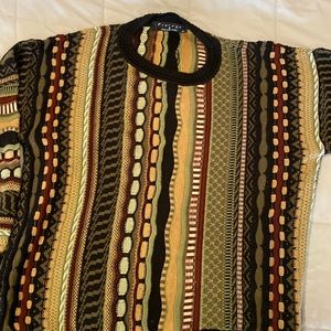 Mens Cosby Sweater vintage stripe 1980s 90s Classic Protege